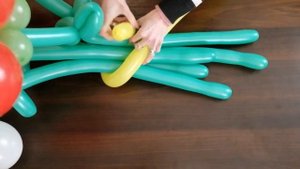#бант из воздушных шаров БАНТИК ИЗ 1 ШДМ. Бант из одного шара.