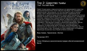 Тор 2: Царство тьмы - русский трейлер (2013)