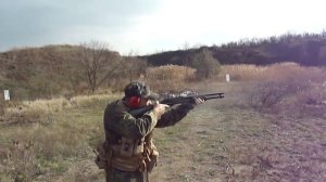 Стрельба из помпового ружья