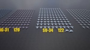 Количество боевых самолётов России. Какие самолёты у России?  (2022)