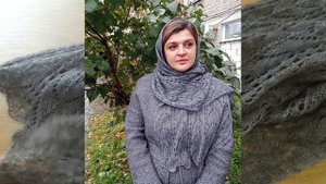 Ажурный палантин из мохера