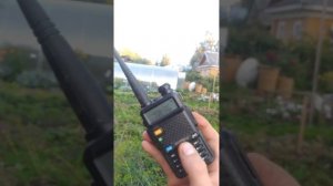 Прием спутника SO-50 на штатную антенну от Baofeng UV-5R