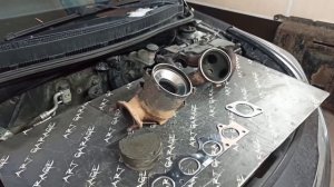 Удаляем катализатор на Hyundai Solaris 2014 года выпуска с пробегом 145000 километров