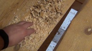 Засыпка потолка стружкой Часть 2