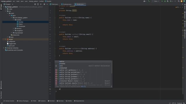 Builder Design Pattern with simple example | Design Patterns