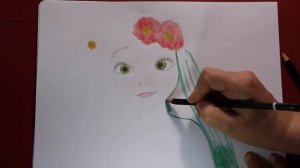 Як намалювати Мавку Лісова пісня Принцеса How to draw Mavka Forest song. Ukrainian girl. Princess