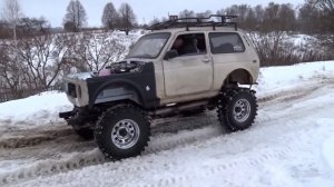 Нива 1UZ Тест 4WD