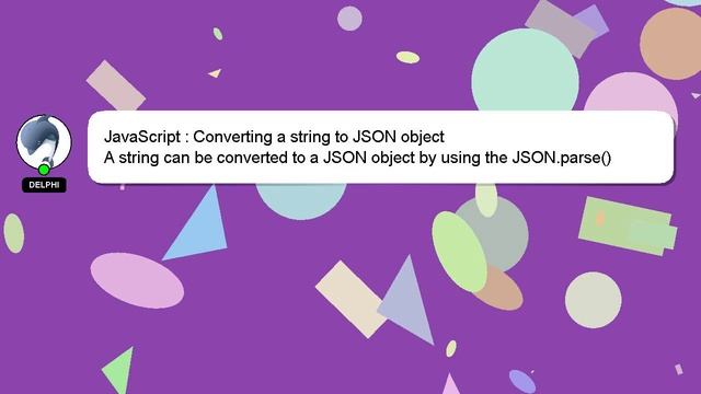 JavaScript : Converting a string to JSON object