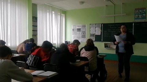 Фрагмента урока "Работа со слабоуспевающими детьми" 9 класс русский язык. Новоильиновская школа