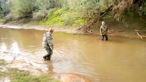 Ловля мелкой щуки бреднем.