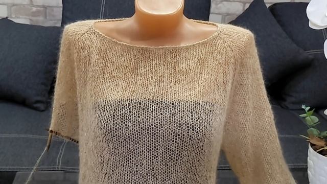 Джемпер "Паутинка" спицами. Часть 1. Обзор. Расчеты.
