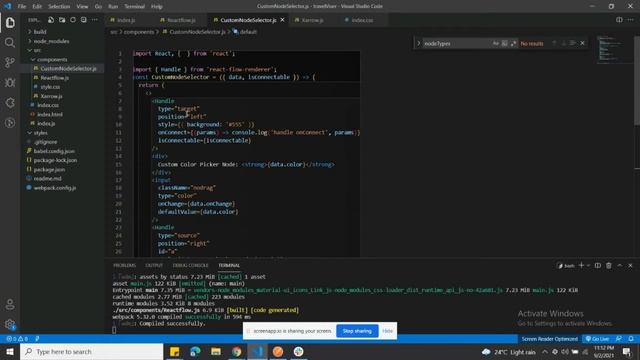 React flow tutorials-3 | Custom Node | React Flow | React Tutorial