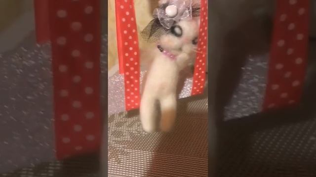 Валяние из шерсти #валяниеизшерсти #фелтинг #зайка #сухоеваляние