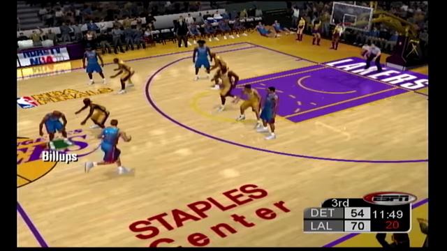 ESPN NBA Basketball (NBA 2K4) NBA Finals Rewind (Game 2) (LA Lakers vs. Detroit) смотреть онлайн