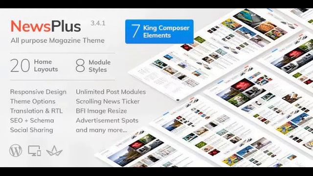 NewsPlus v3.4.1 – News and Magazine WordPress theme nulled смотреть онлайн