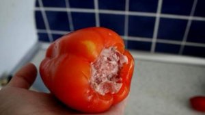 Фаршированный перец со сметаной