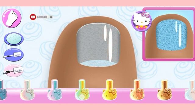 Hello Kitty Nails Salon ??? | Games for girls | Nail Art games for girls смотреть онлайн