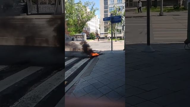 Моноколесо в огне. смотреть онлайн