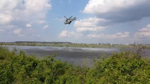 Ми-26 забор воды  оз.Велье с.Алеканово Рязанской обл