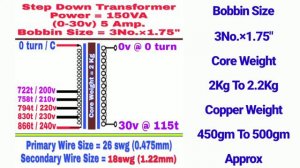 30v-0-30v 5Amp. | 30 0 30 5Amp.Transformer Data | 30volt 3Amp Transformer Data | ELecTroNical ViKAS