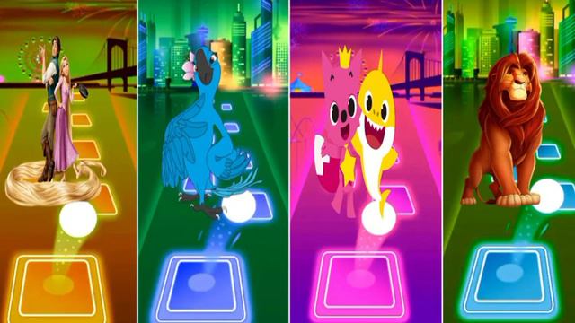 Tangled🆚RIO 2🆚Baby Shark🆚The Lion King❤️Who is best?? смотреть онлайн