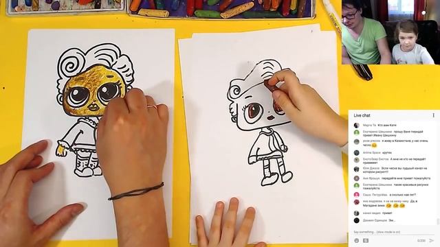 КАТЯ любит LOL / Как нарисовать #ЛОЛ куклу / Простые рисунки смотреть онлайн