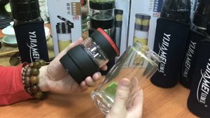 Обзор бутылки для чая из двойного стекла