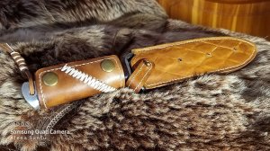 Ножны из кожи ручной работы. Сделаны на заказ..