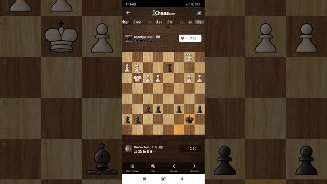 Очередная партейка в шахматы