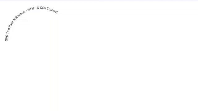 SVG Text Path Animation Using HTML & CSS | SVG Animation Tutorial