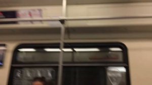 Поездка на поезде метро «Ока» от Тимирязевской до Чеховской