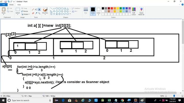 Two Dimensional Array In JAVA смотреть онлайн