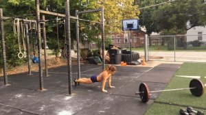 "Slumber Party" CrossFit WOD | Push Jerks + "Cindy" + 800M Runs