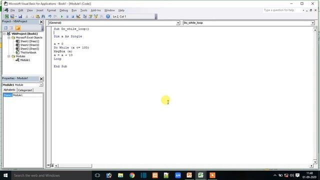 Do While Loop in Excel VBA | Rajendra Sir | Do Loop While | While..... End While Loop