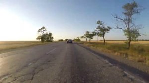 Едем по Николаевской трассе в Саки обходим пробки Симферополя и Тавриды