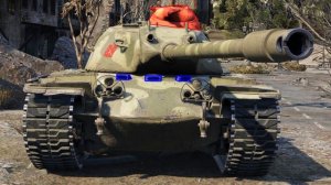 Т110Е5 - куда пробивать в лоб? / World of Tanks /