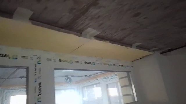 Теплые откосы.Как приклеить пенопласт, пеноплэкс на потолок? смотреть онлайн