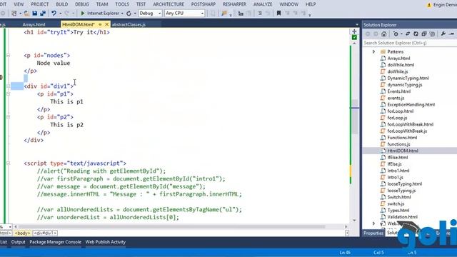 20-JavaScript : Html Dom WorkingWithNodes