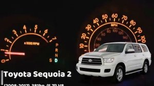 Разгон 0 100 Toyota Sequoia разных поколений