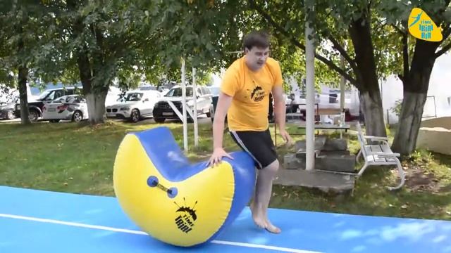Обучение использования надувного #Фляк -тренера на #акробатической дорожке смотреть онлайн
