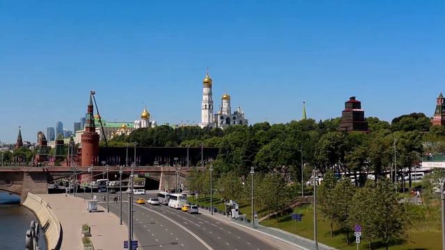 Вид на Кремль с Парящего моста.  2018.