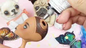 Новый Монстр из Клодин Вульф - Как сделать ООАК и Кастом из куклы Монстер Хай | Monster High