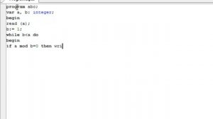 Программа в Pascal