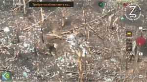 Штурм бойцами ВДВ вражеского укрепа в лесопосадке.