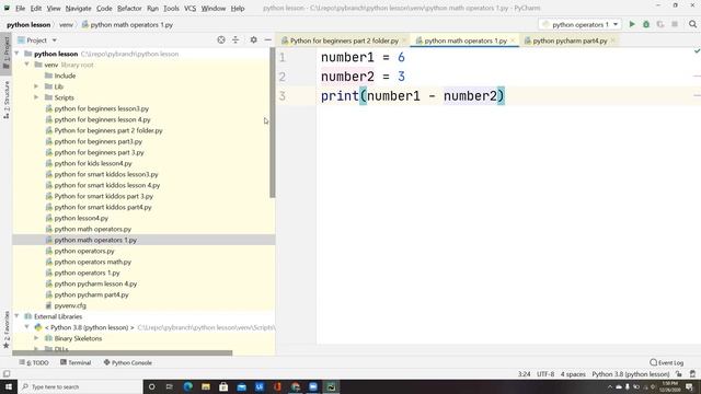 How to make Arithmetic operation in Python.