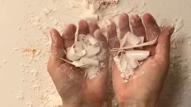 АСМР. Мыльные розы с крахмалом. Сухое мыло, хруст. Крахмал и мыло.