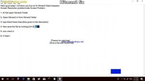 Hitman2 Silent Assassin Resolution/wide screen fix