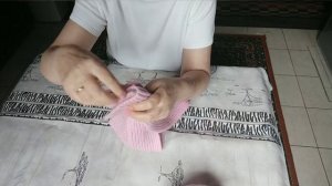 Дачные будни/Повязка чалма из шарфика, очень просто