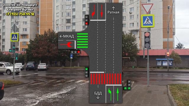 ОДД на перекрестке Старобитцевской и съезда со МКАД смотреть онлайн