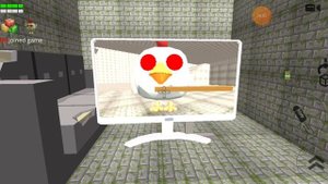 призываю Skary chicken 666 в игре Chicken Gun